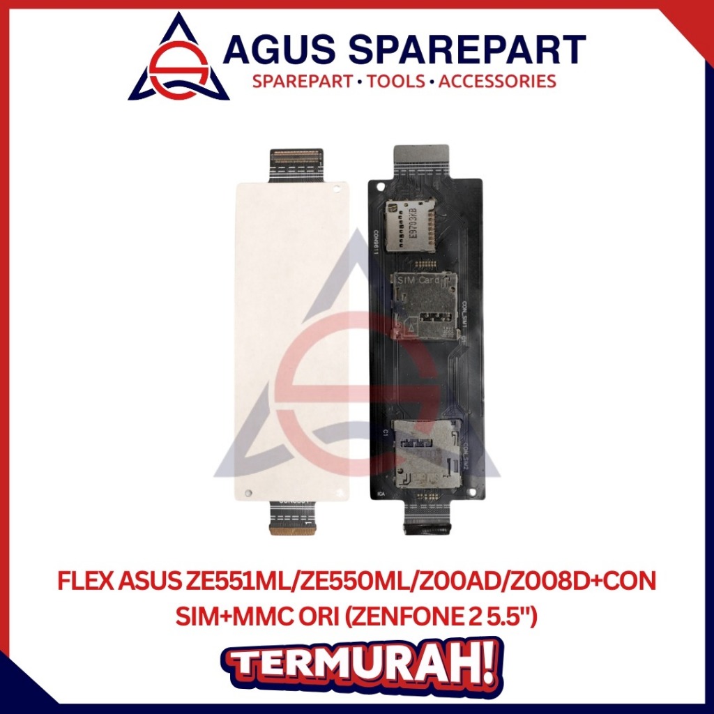 FLEXIBEL ASUS ZE551ML / ZE550ML / Z00AD / Z008D + CONNECTOR SIM + MMC ORI / ZENFONE 2 5.5