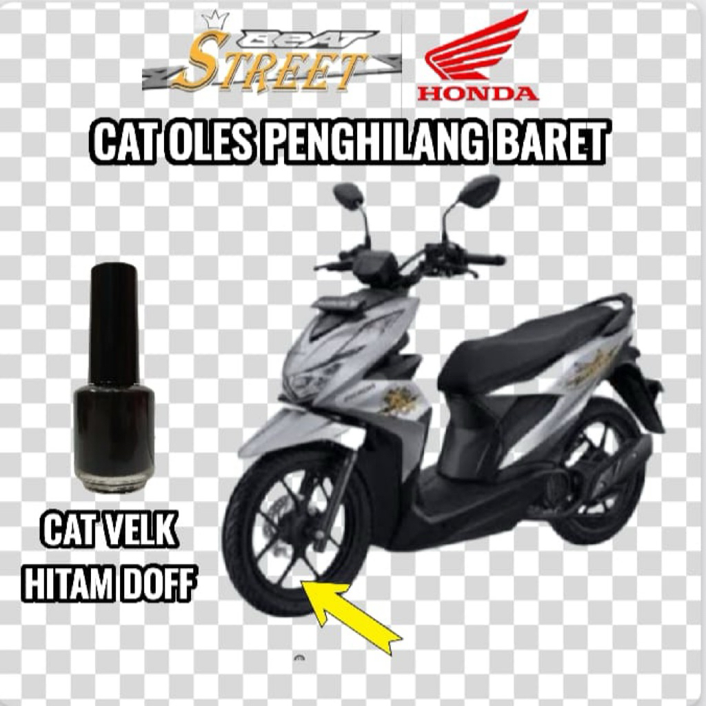 Cat Oles Velg Velk Hitam Doff Black Doff Penghilang Baret Motor Honda Beat Street New