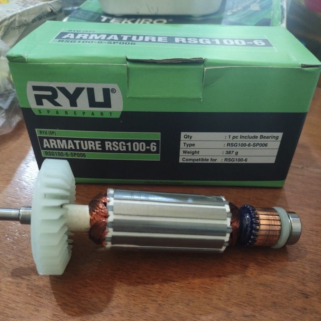 Jantung Gerinda Ryu asli  rsg 100-6 + bearing / armarture mesin Gerinda Ryu rsg 100-6 JANTUNG GERIND