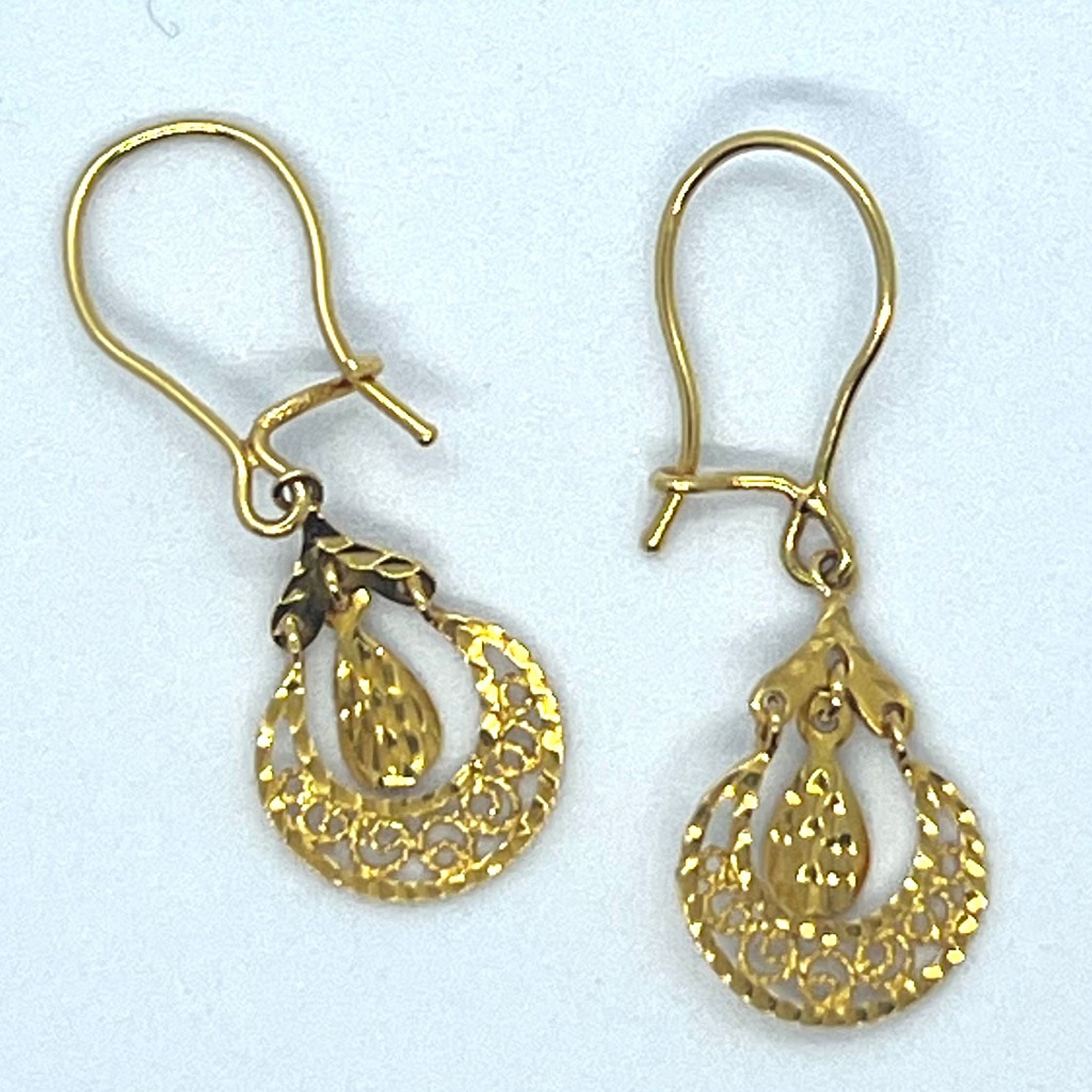 Anting Wanita Emas Asli Kadar 700 Berat 1.38gr