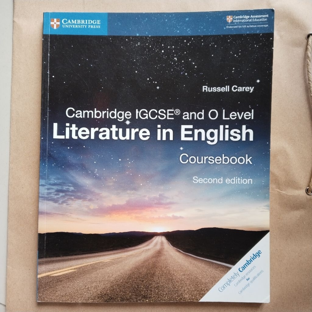 Cambridge Igcse o level literature in english textbook