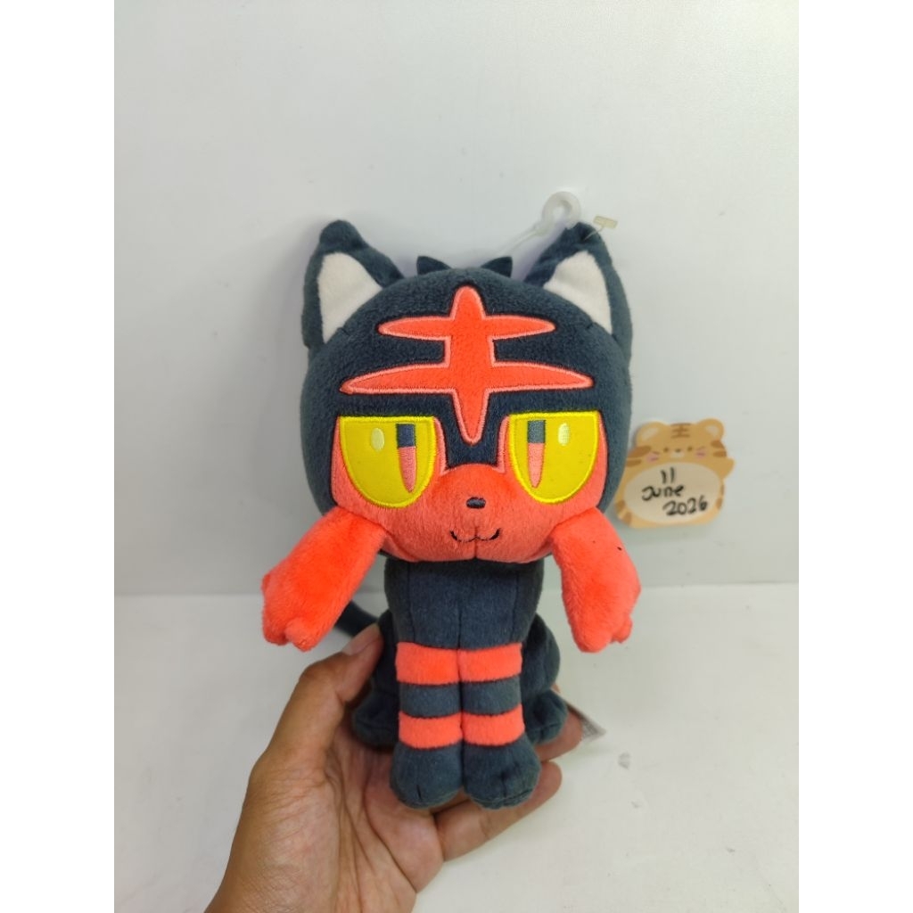 boneka litten pokemon api litten original tomy