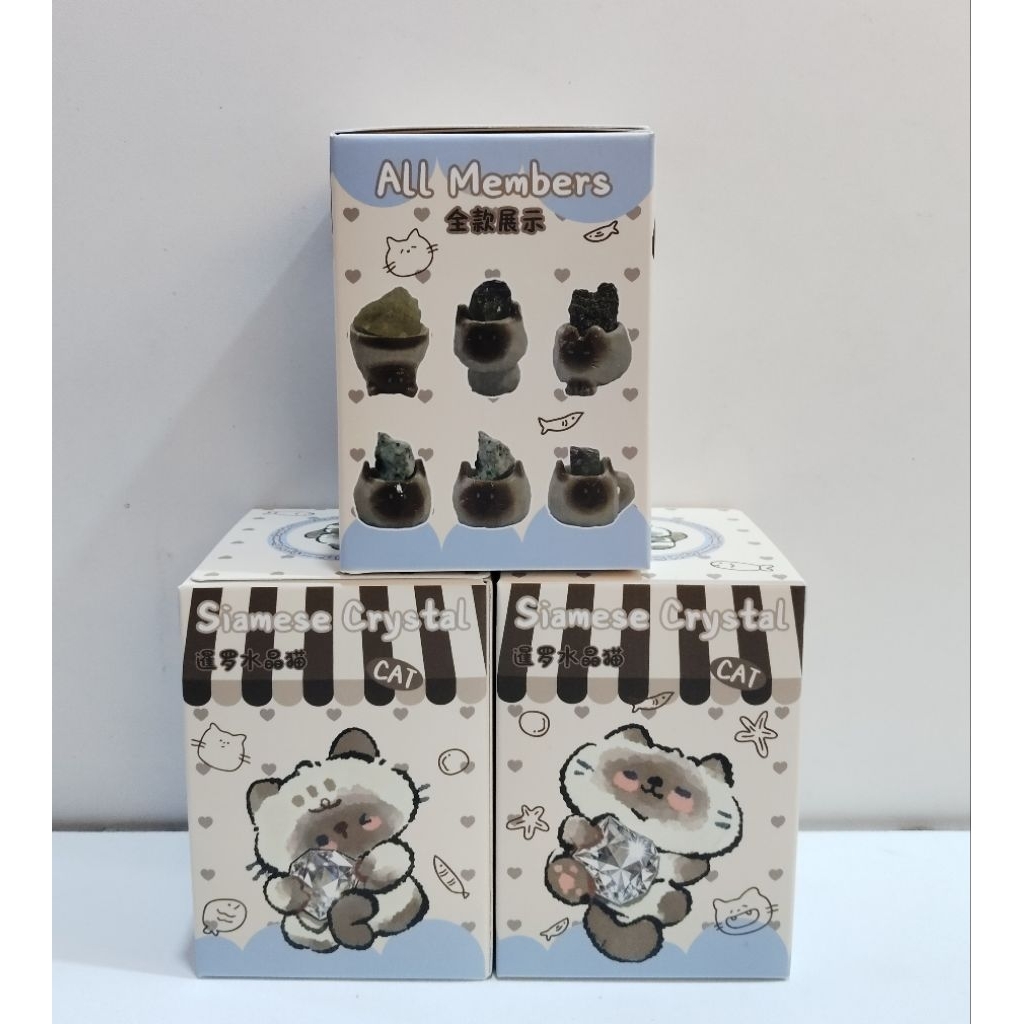 BLIND BOX SIAMESE CRYSTAL CAT LAMPU