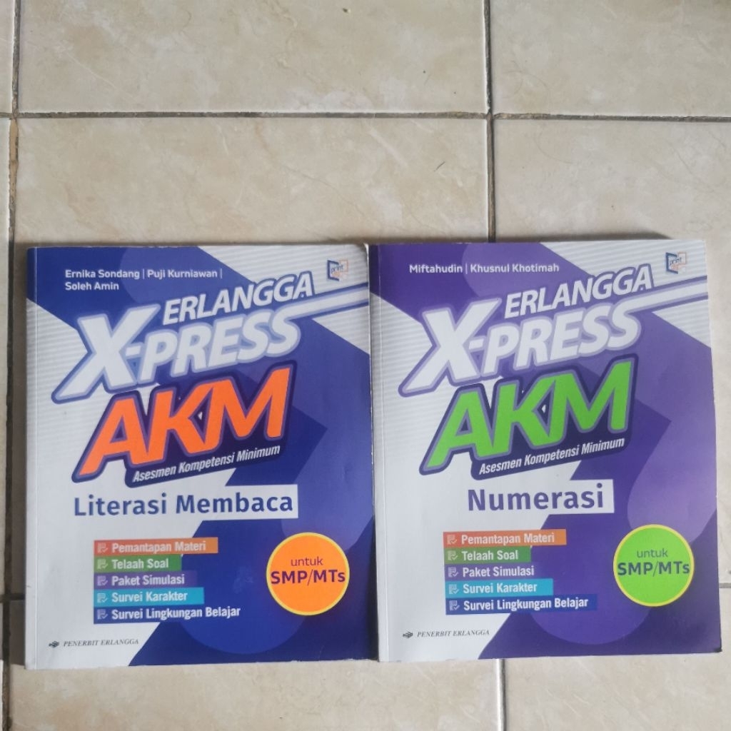 buku AKM Literasi Membaca dan Numerasi SMP