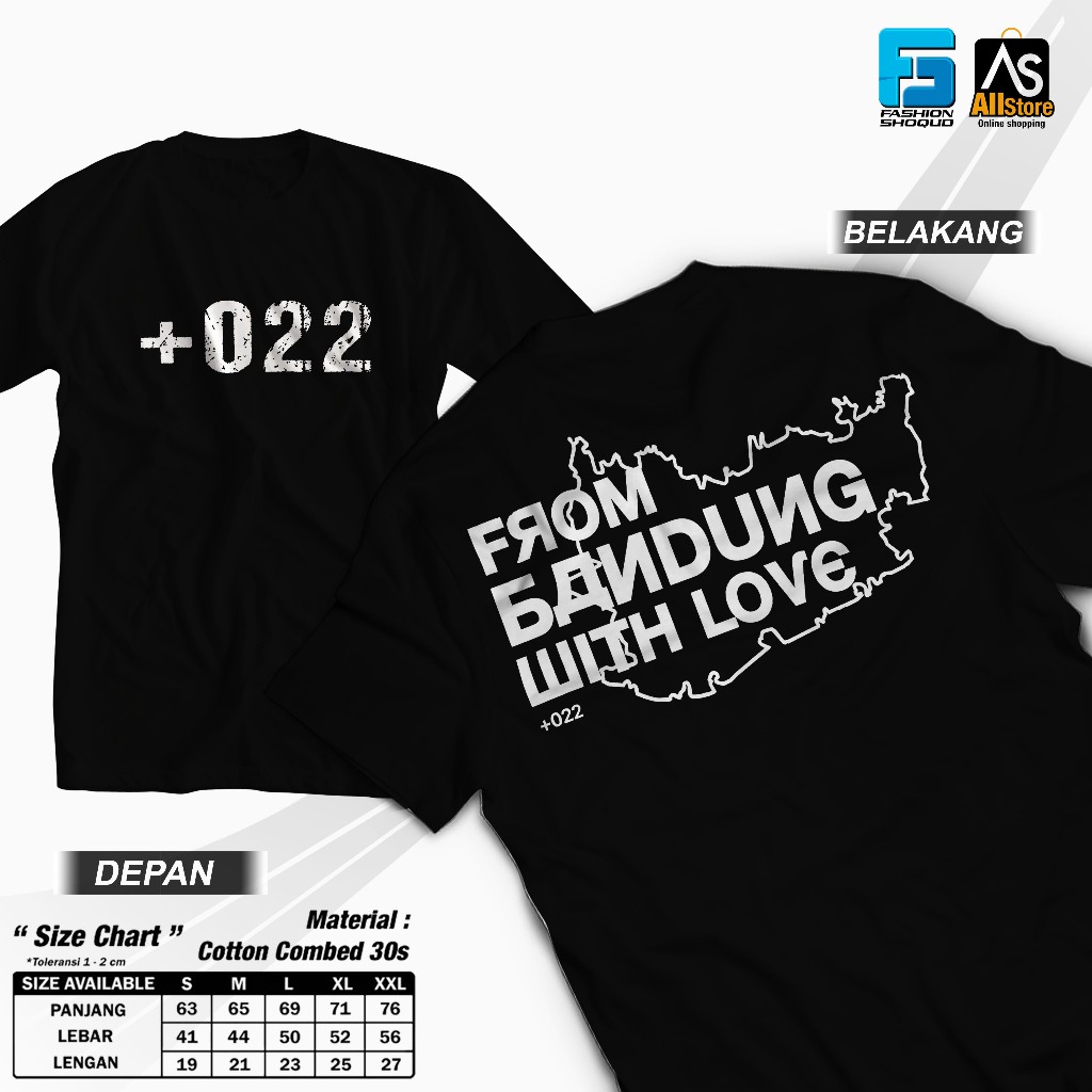 Kaos 022 bobotoh bandung | from bandung with love