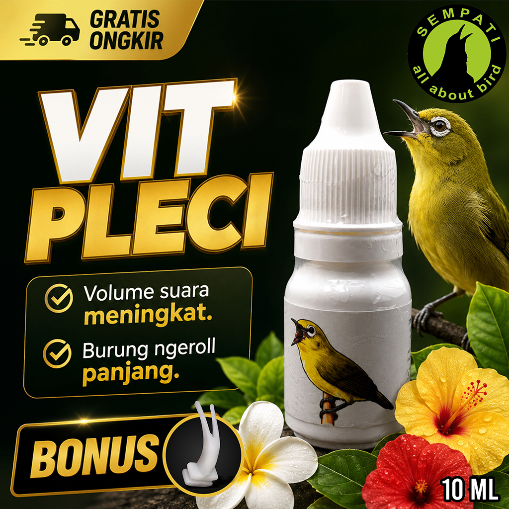 SEMPATI VIT PLECI Vitamin Harian Lomba Penggacor Burung Pleci Auto Nembak Ngalas Plong Gacor Kristal