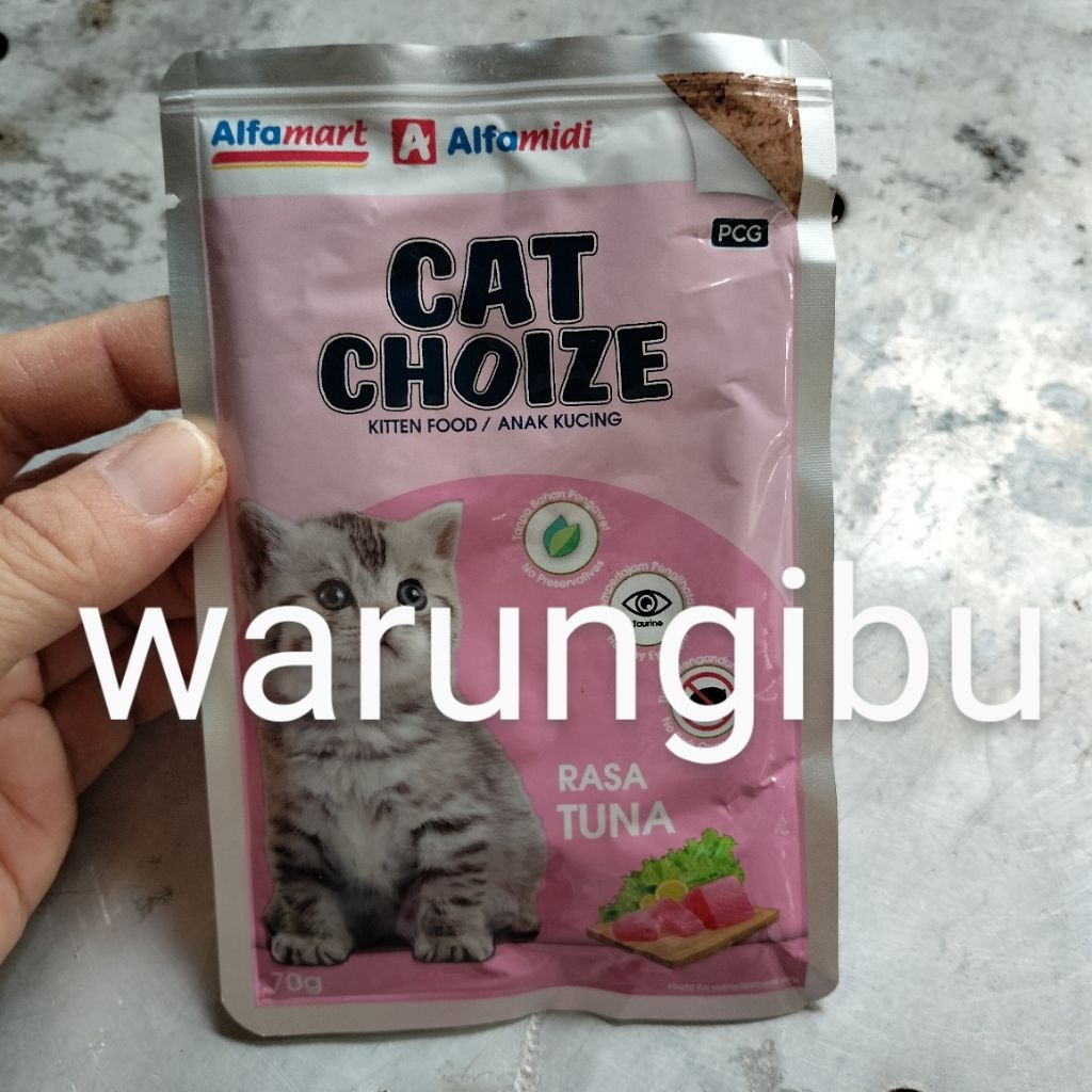 Cat choice kitten wet food tuna makanan Anak Kucing Rasa Tuna