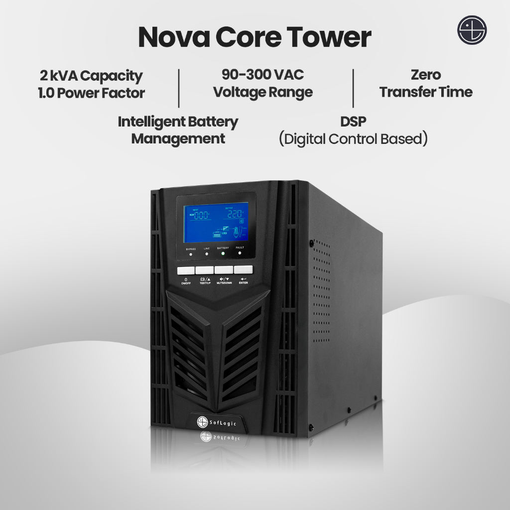 SOFLOGIC UPS Nova Core Tower 2kVA Baterai 48VDC | | Garansi Resmi 1 Tahun