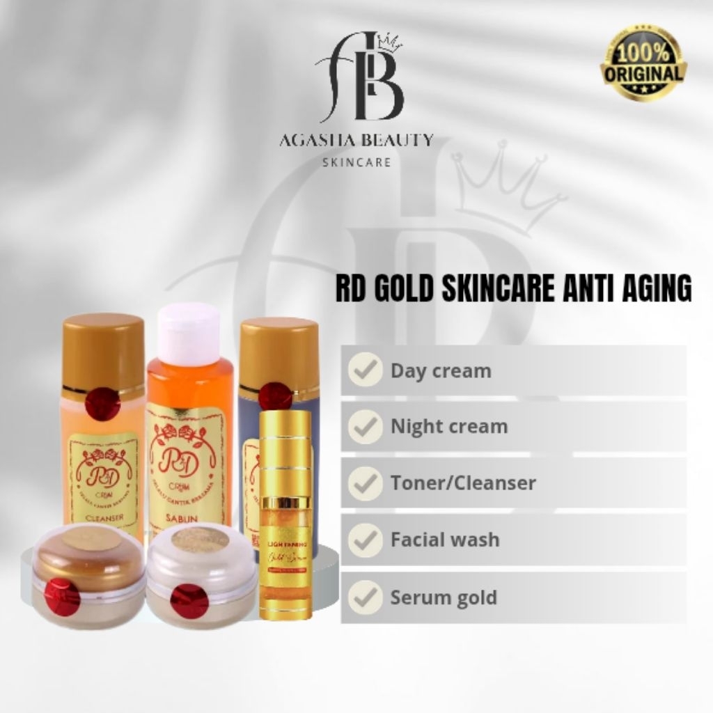 RD GOLD PAKET ANTI AGING/RD PAKET SERUM GOLD By Rinna Diazella