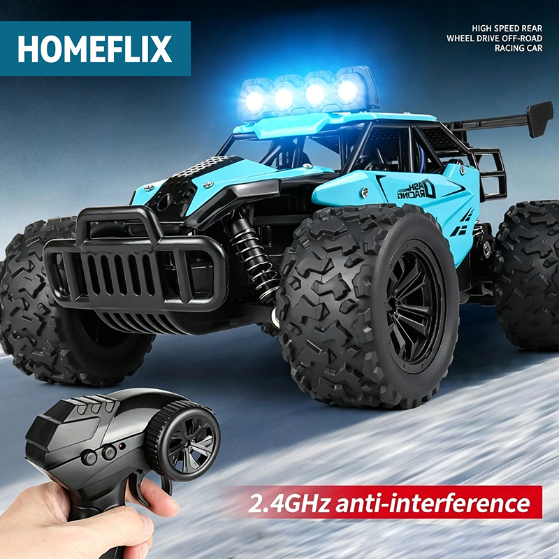 Mobil Remote Control Full Propo RC Mobil Offroad dengan Lampu LED Bodi Alloy Frekuensi 2.4GHZ Speed 