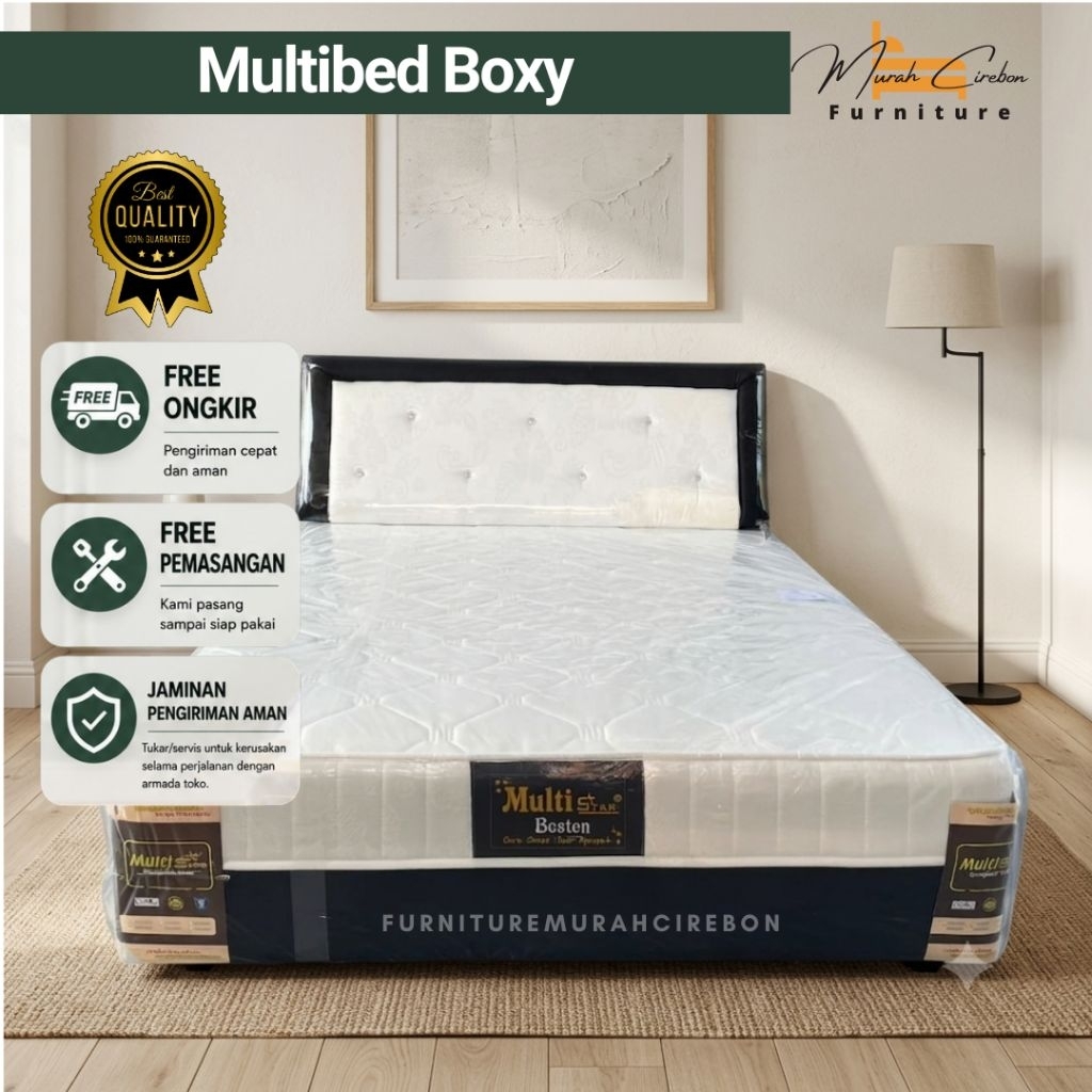 Kasur Multibed Boxy - Divan Set Springbed Menyatu - Satu Set Tempat Tidur Dipan Kasur