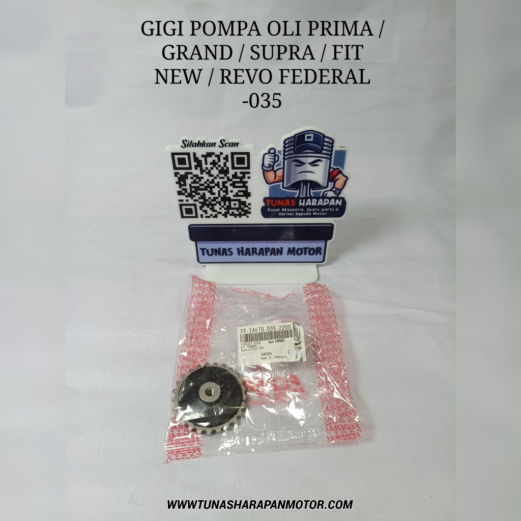 GIGI POMPA OLI PRIMA / GRAND / SUPRA / FIT NEW / REVO FEDERAL [FP-14670-035-2200]