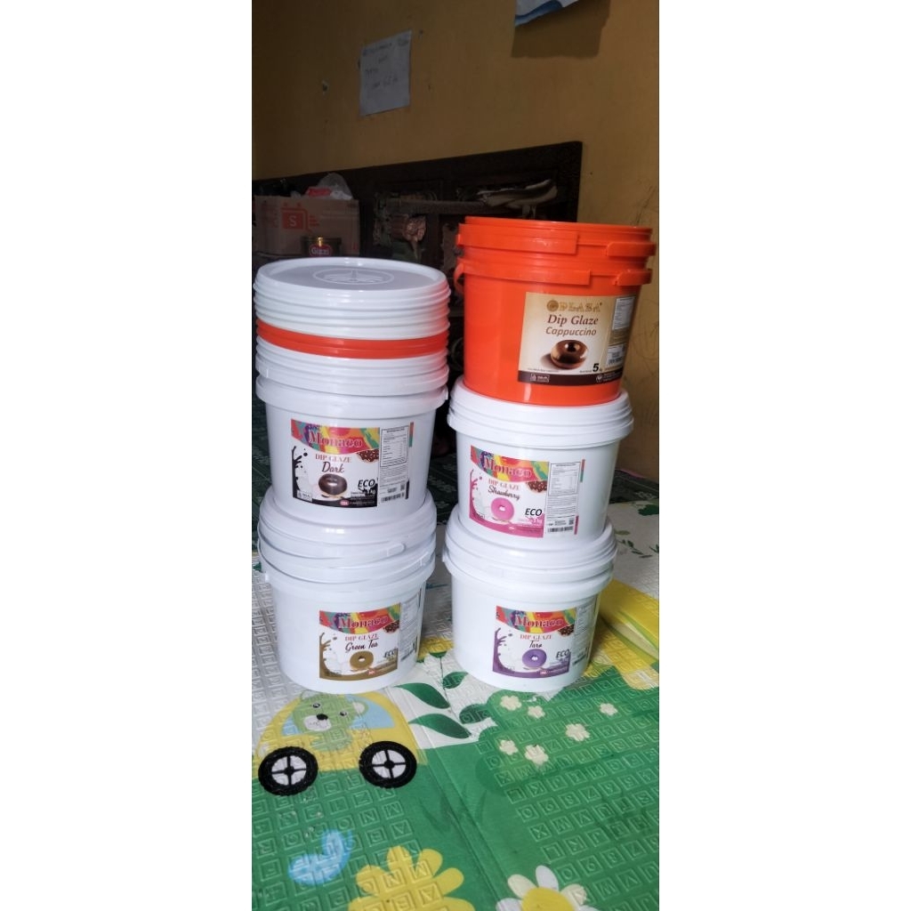 EMBER BEKAS GLAZE 5 KG+Tutup ( BERSIH Serbaguna)