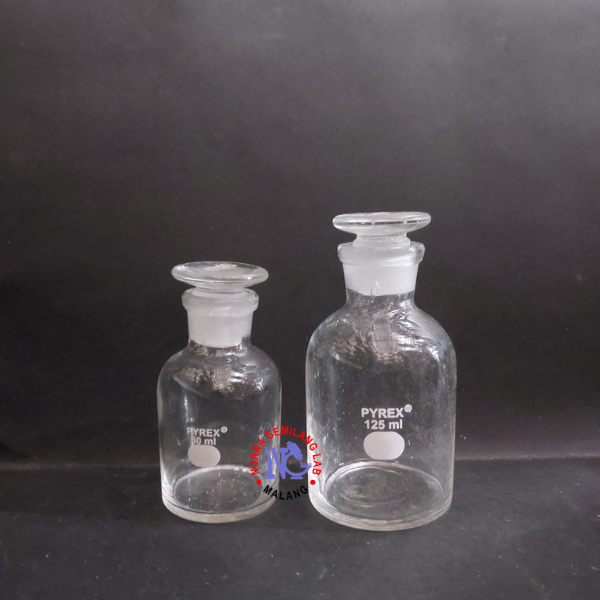 Botol Reagent 125 ml Pyrex | Botol Reagent Pyrex 125ml | Botol 125 ml