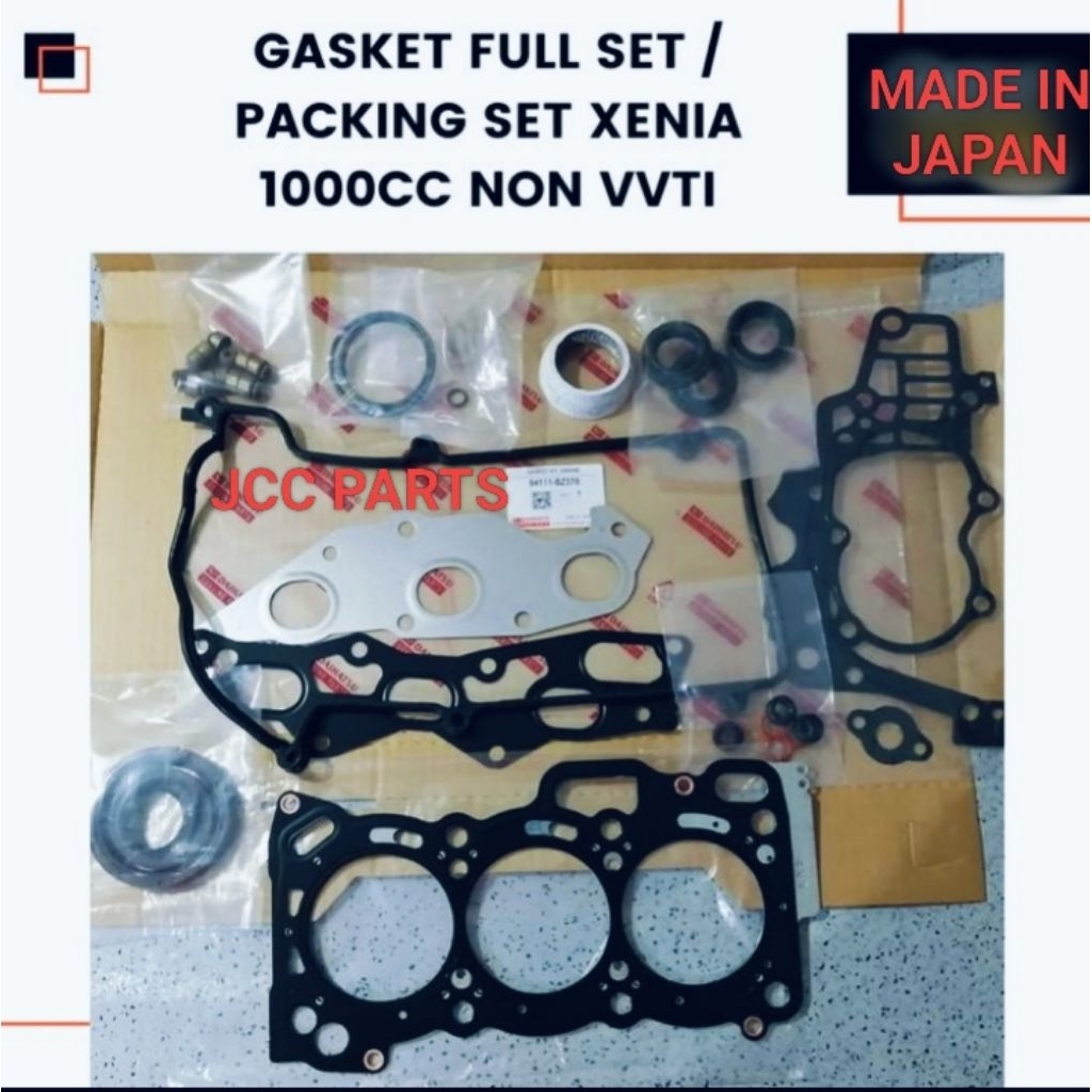 PACKING SET PAKING SET (PLAT) XENIA 1.0CC 1000CC NON VVTI ORI JAPAN