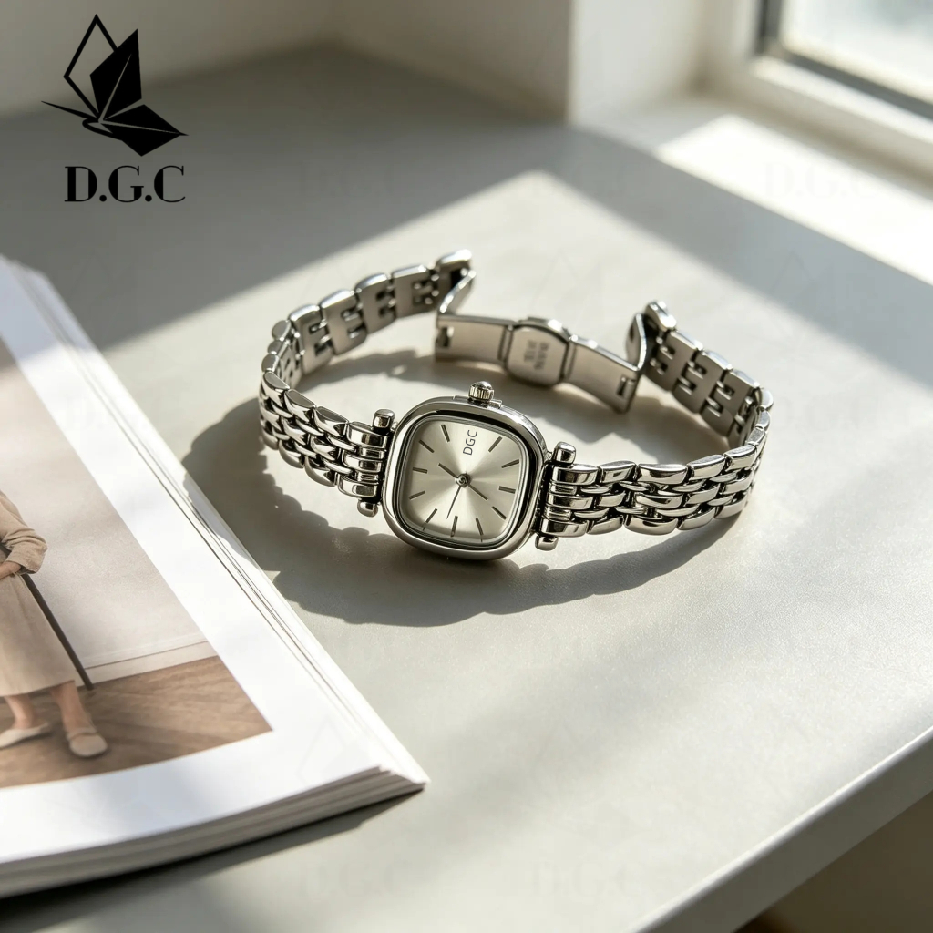 DGC 606025 Jam Tangan Wanita Dgc Rantai Mewah Klasik Analog Korean Watch Business Small Minimalist J
