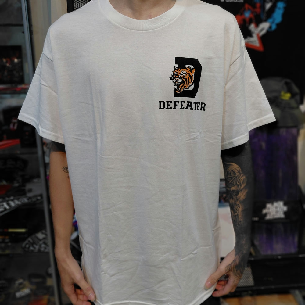 T Shirt Official Band DEFEATER - TIGER WHITE
