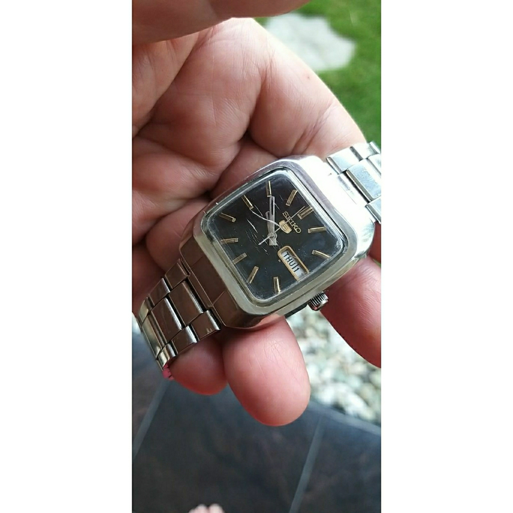 Jam tangan Seiko Square 6319-5050/21J/1988/Black dialAll part Original /Unisex/Akurat