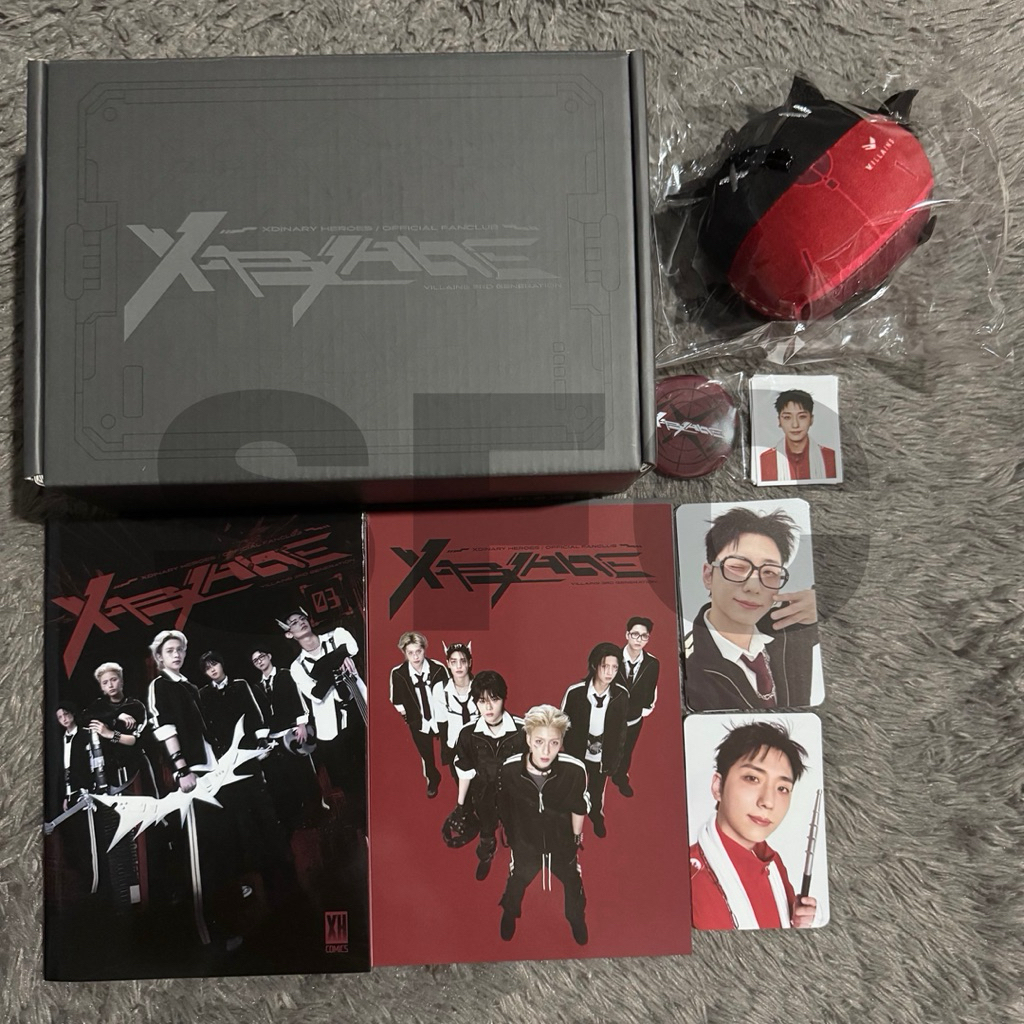 Xdinary Heroes 3rd gen Villains fankit sharing photocard photo id postcard gunil jungsu gaon ode jun