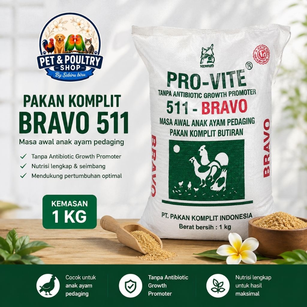 Pakan Ayam Broiler/Ayam Jago/Ayam hias/Pur Ayam 1 Kg