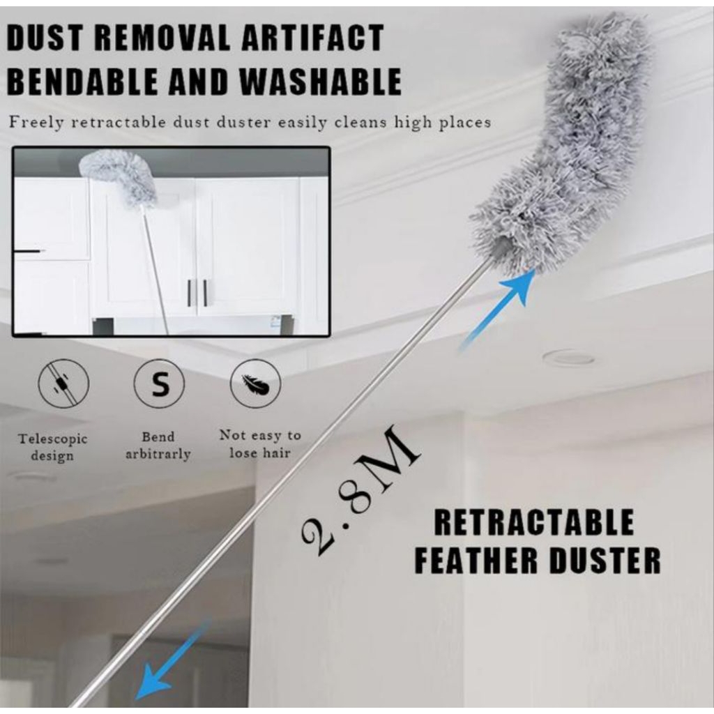 Kemoceng telescopic Kemoceng bulu microfiber 280cm
