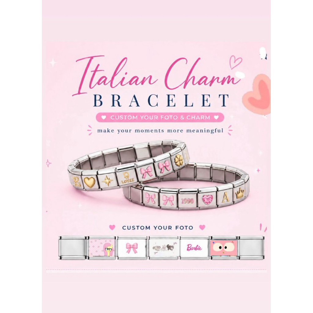 Italian Charm Bracelet •custom•