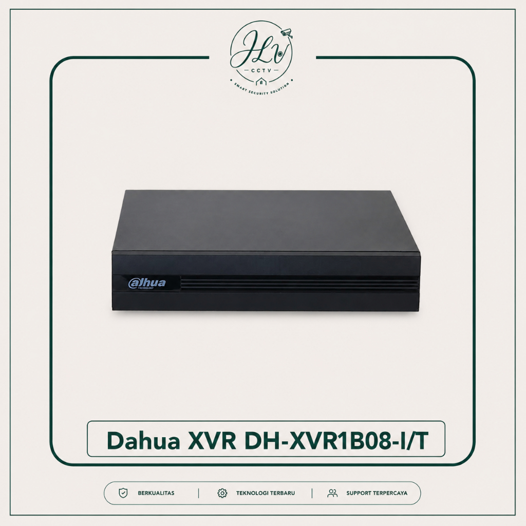 Dahua DH-XVR1B08-I/T DVR CCTV 8 Channel WizSense Penta-brid H.265+