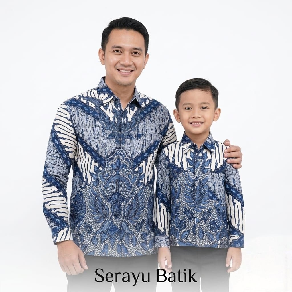 Batik Couple Ayah Dan Anak Motif Terbaru Batik Katun Solo Premium Batik Pasangan Bapak Anak