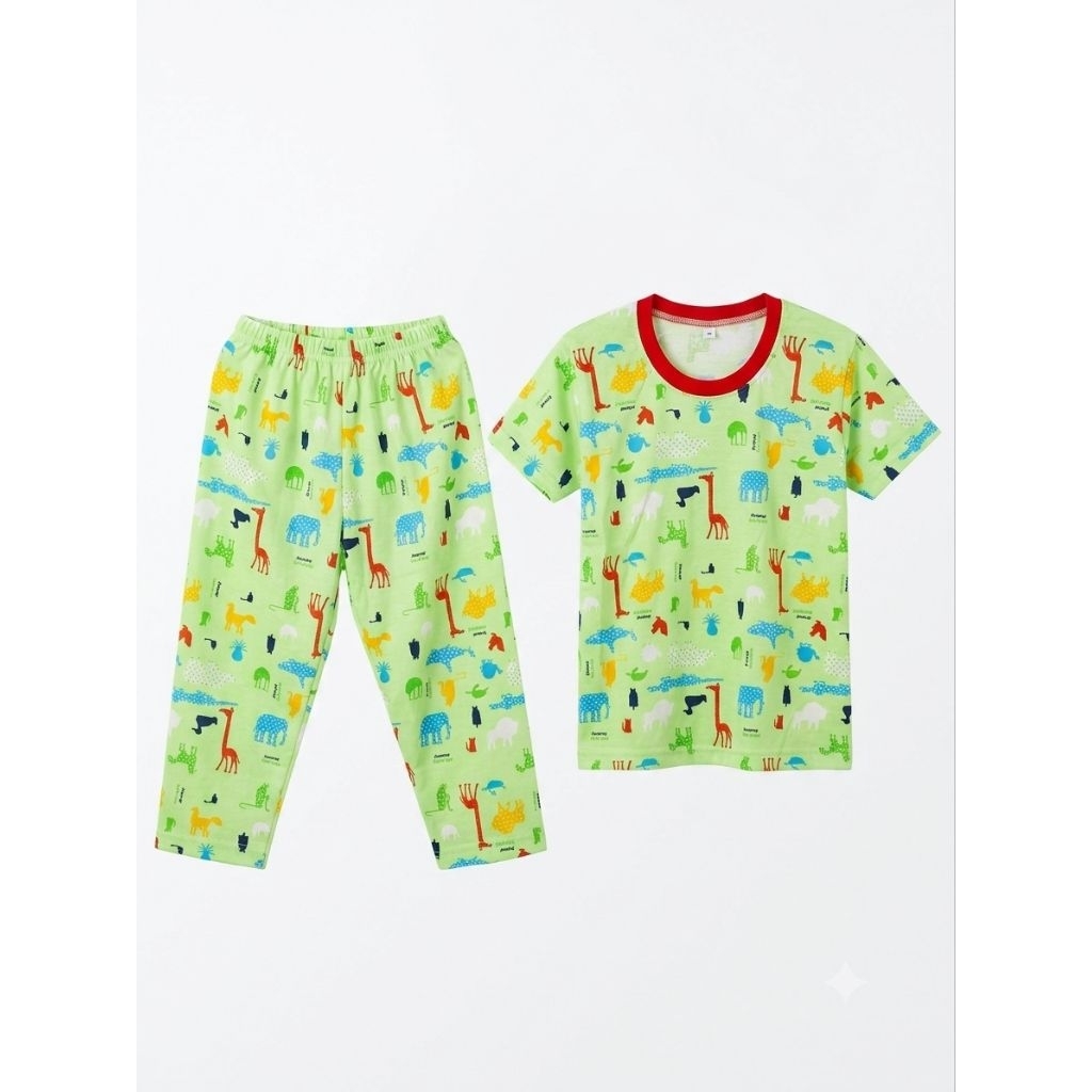 Set CP Joyfull green fauna size M