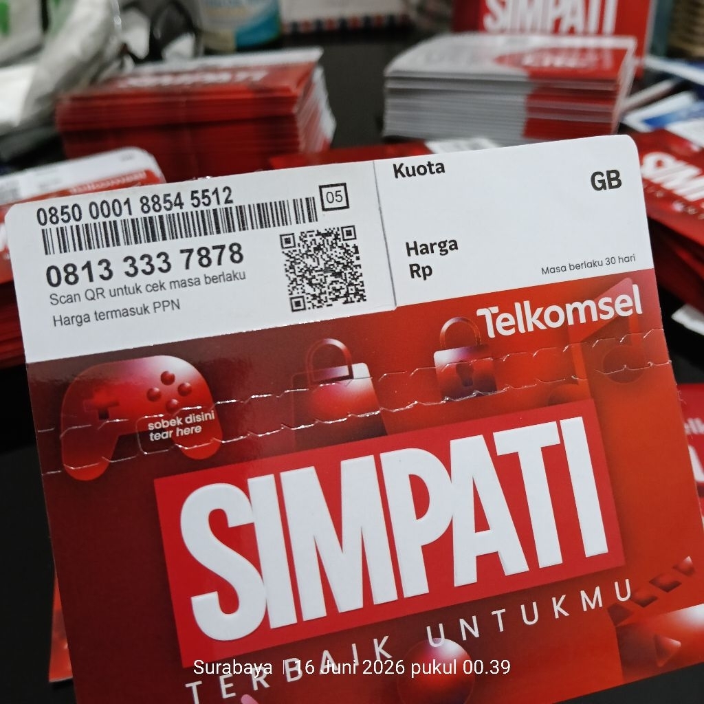 Instant2jam NomorCantik seri hoki dan Prestise 11digit 5G 3333 7878