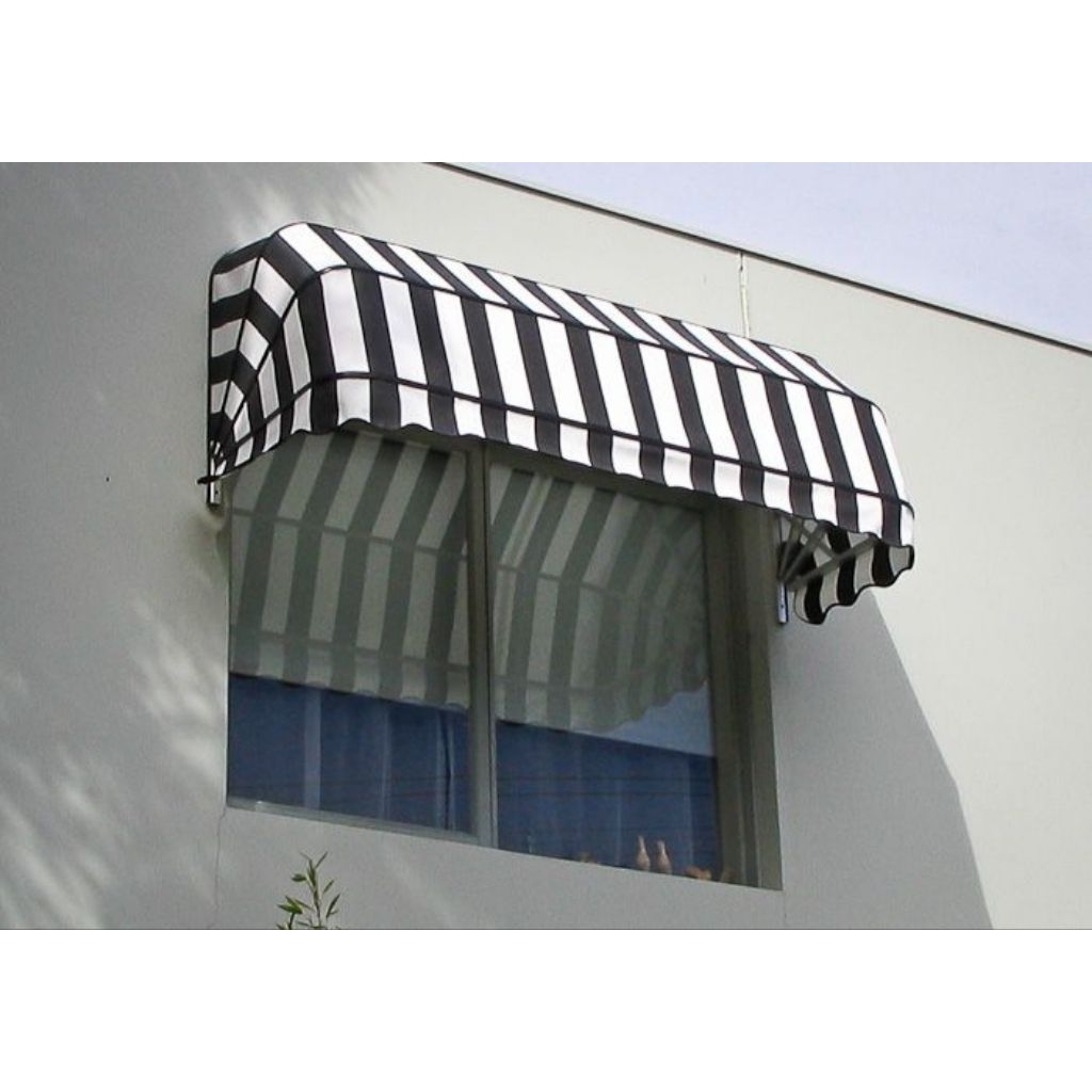 Kanopi Kain Bergaris Hitam Putih – Elegan, Modern, dan Fungsional