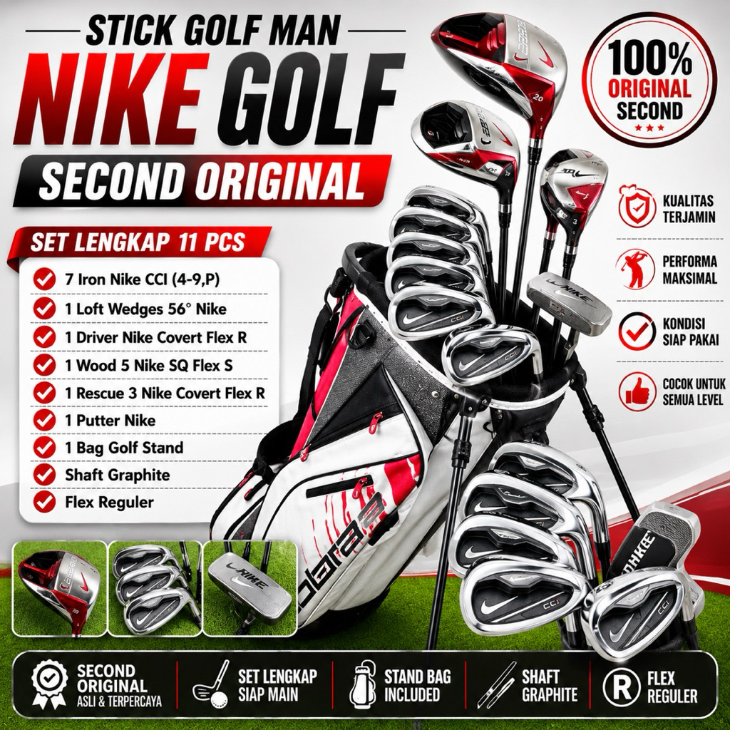 Stick Golf Man Nike Golf Shaft Graphite Second Original Fullset Bag Golf