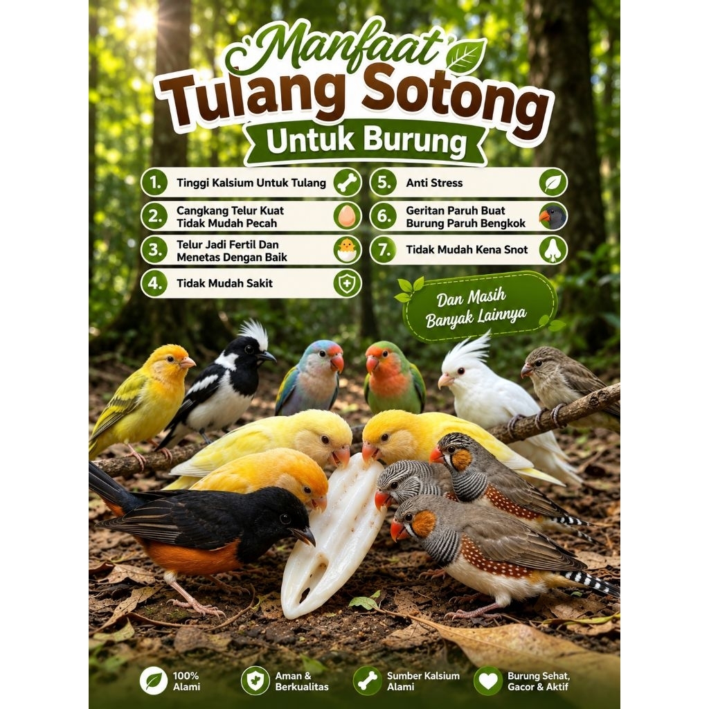 Tulang Sotong , Asinan Burung , Tulang Sotong Murah , Vitamin Burung , Tulang Sotong Untuk Burung