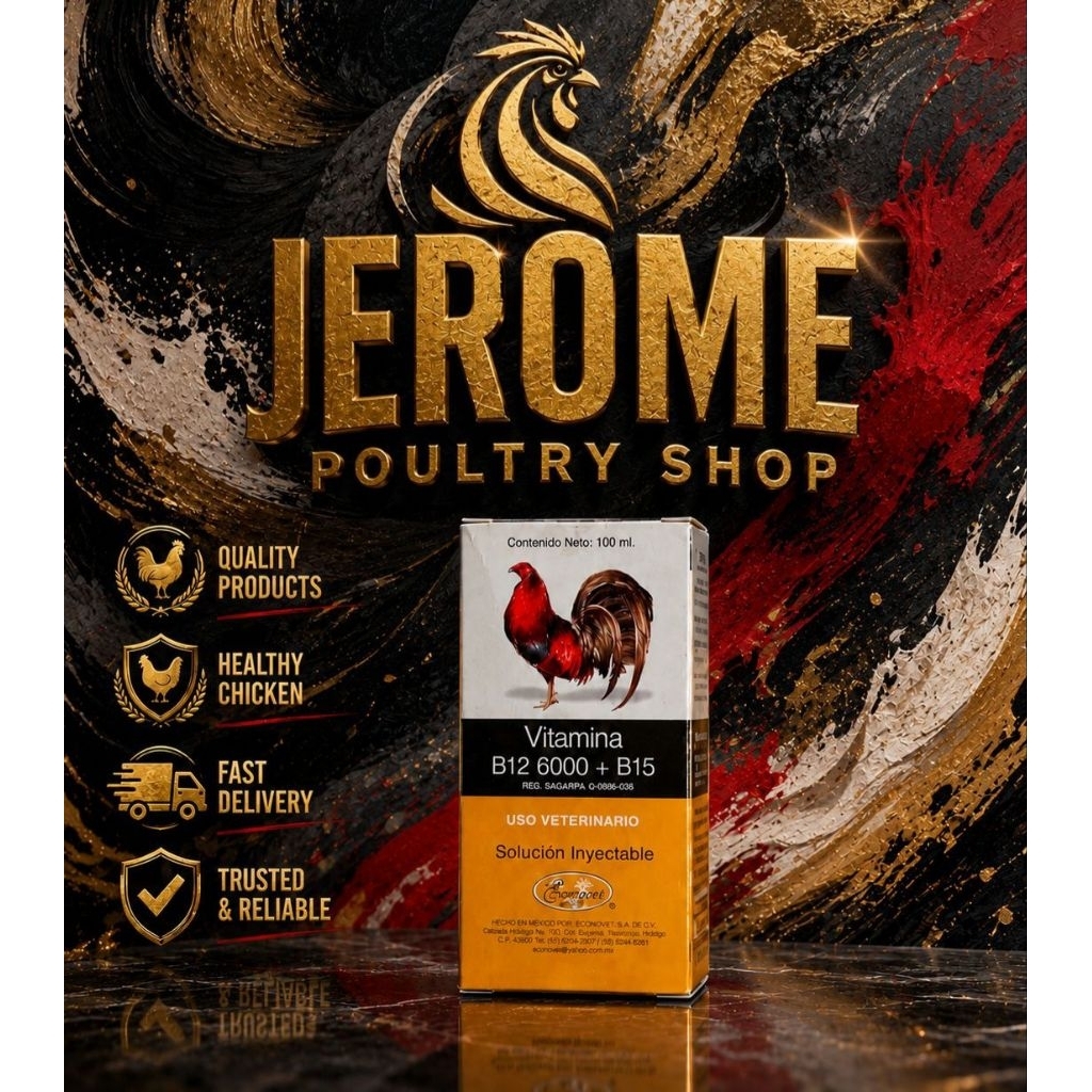 VITAMINA B12 6000 + B15 100 ML DOPING AYAM