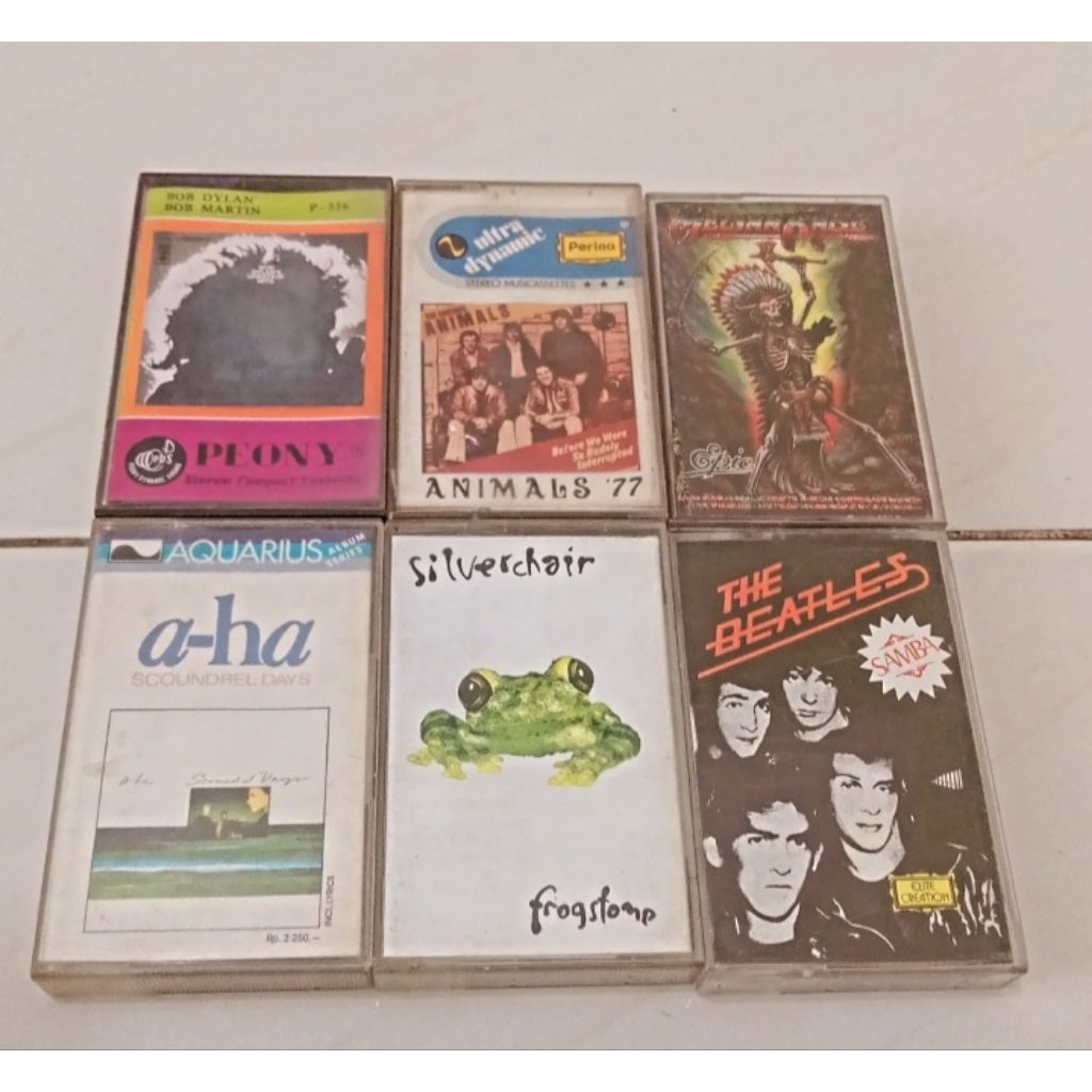 kaset bob dylan animals meliah rage aha silver chair the beatles