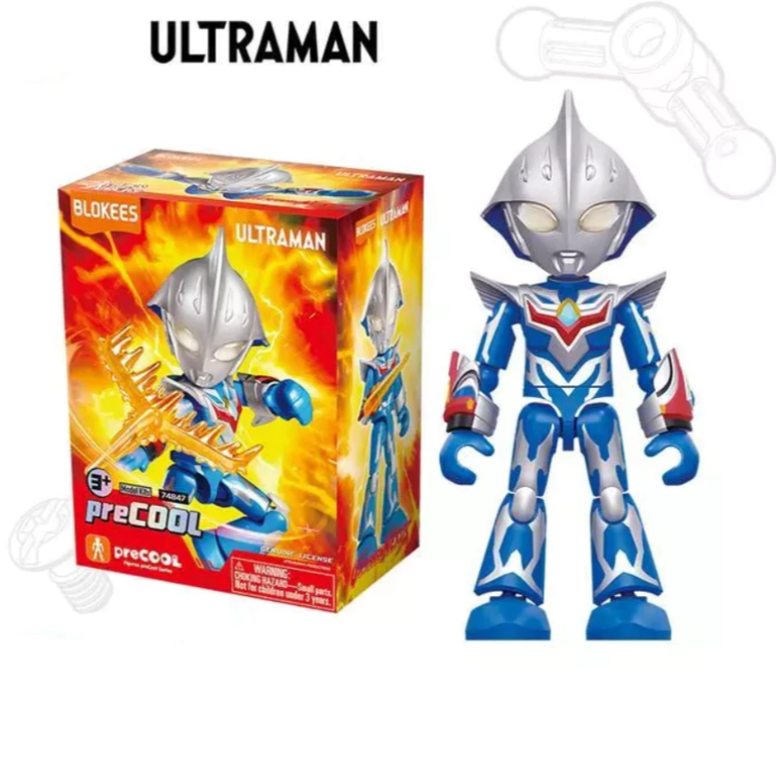 BLOKEES Precool Ultraman Nexus Junis Blue Trigger Multi Decker Flash - Mainan Action Figure