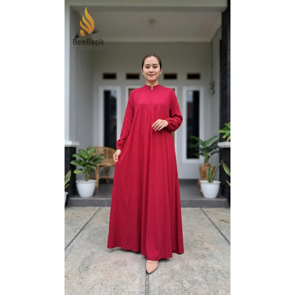Gamis Payung Polos BeeBatik Pekalongan