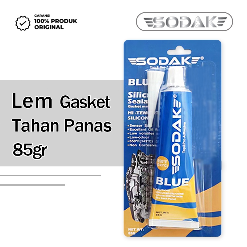 Biru 85gr Lem Paking Mesin Tahan Panas SODAK / Lem Gasket Blok Mesin / Lem Perpak Mesin 014