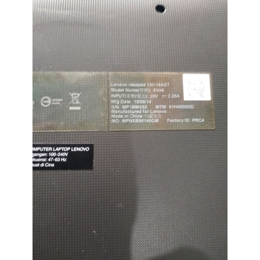 MOBO LENOVO NO DISPLAY
