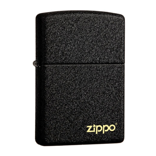 Zippo Original 236ZL Black Crackle with Zippo Logo