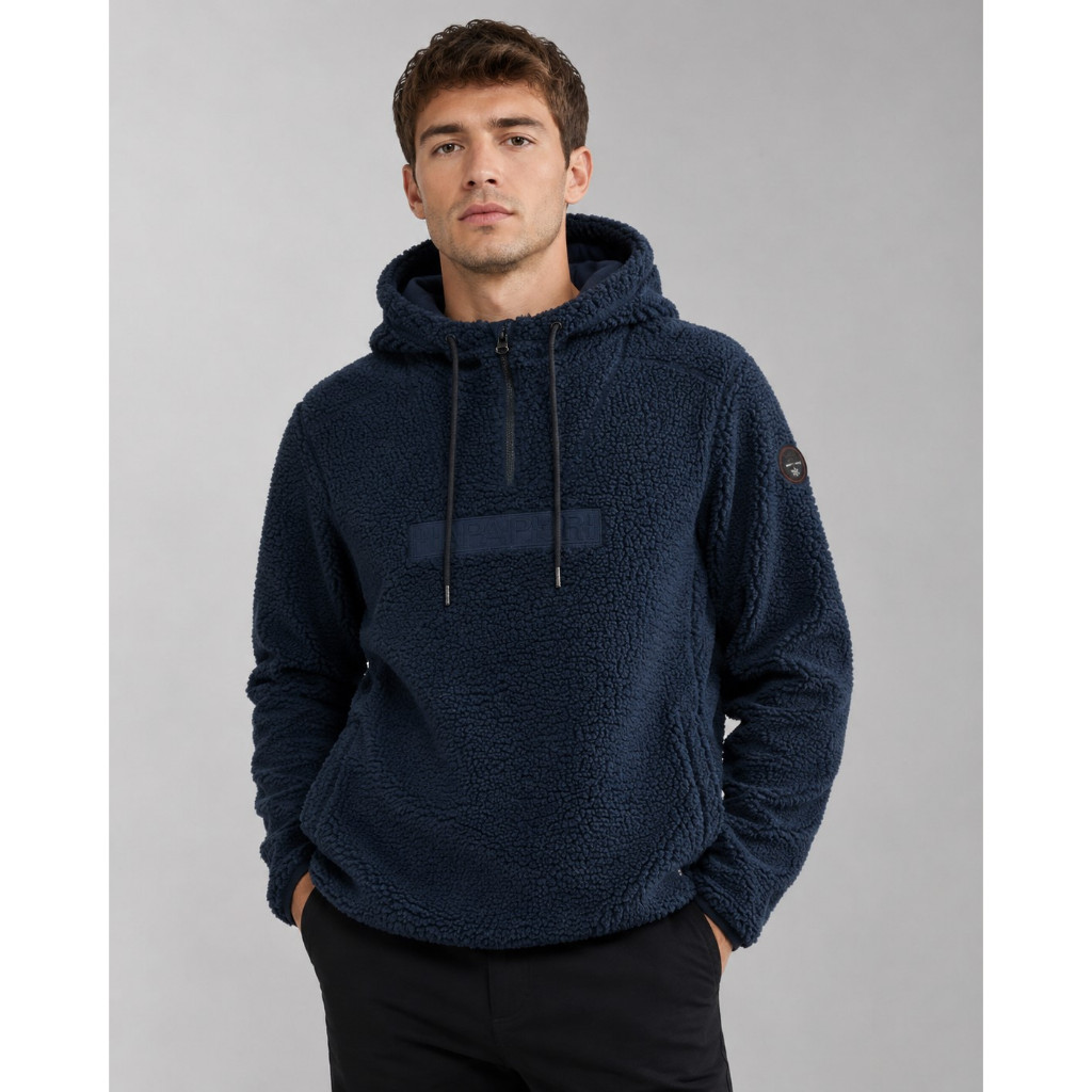 Napapijri Teide Fleece Hoodie Navy Original