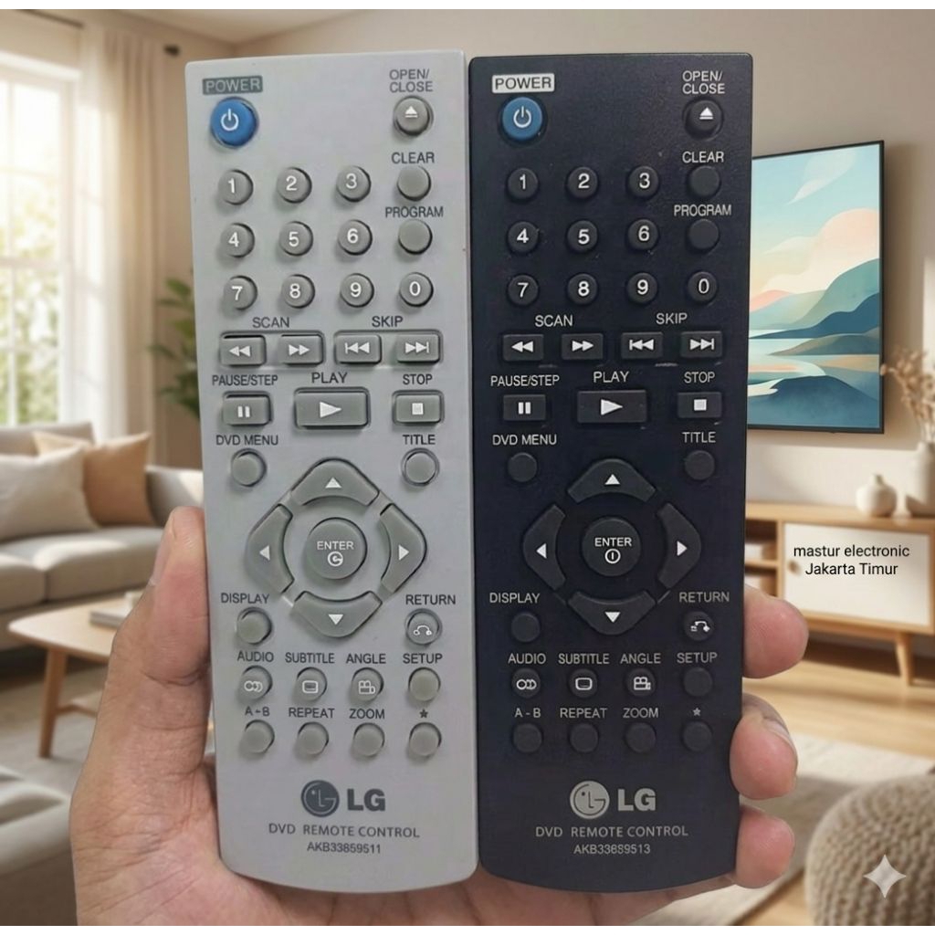REMOTE REMOT DVD LG PLAYER AKB33659509 KARAOKE ORIGINAL ASLI