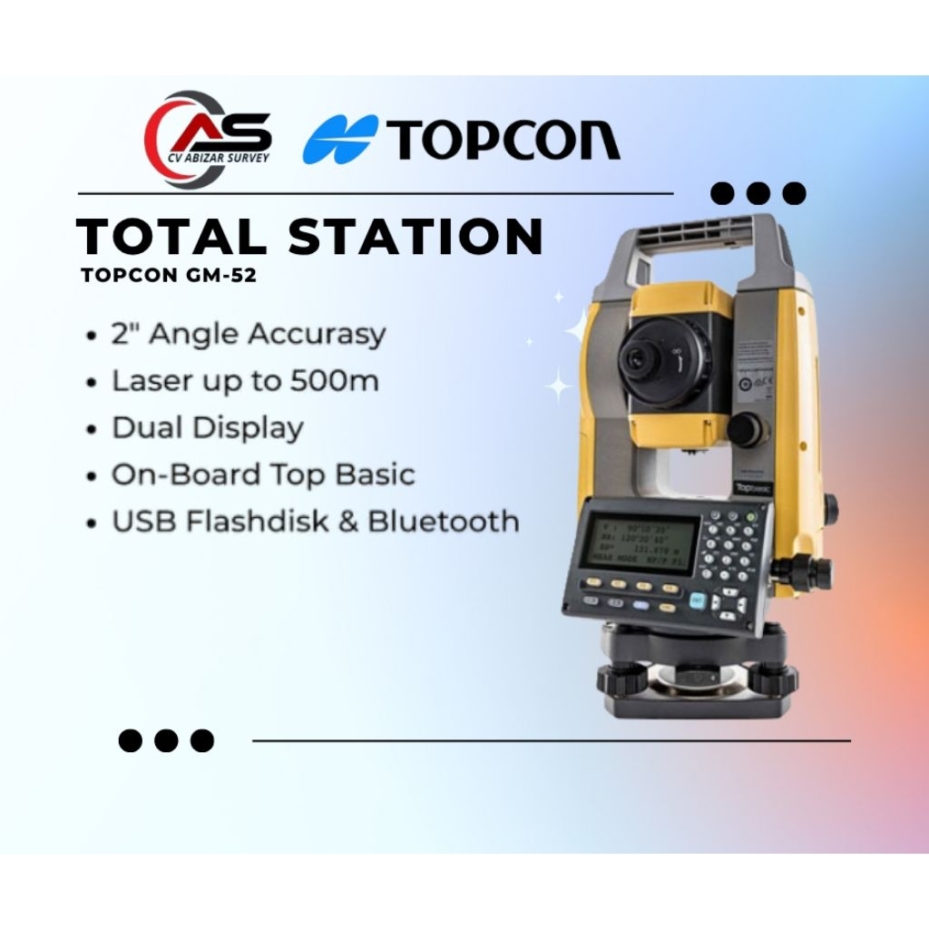 Total Station Topcon GM-52 bekas