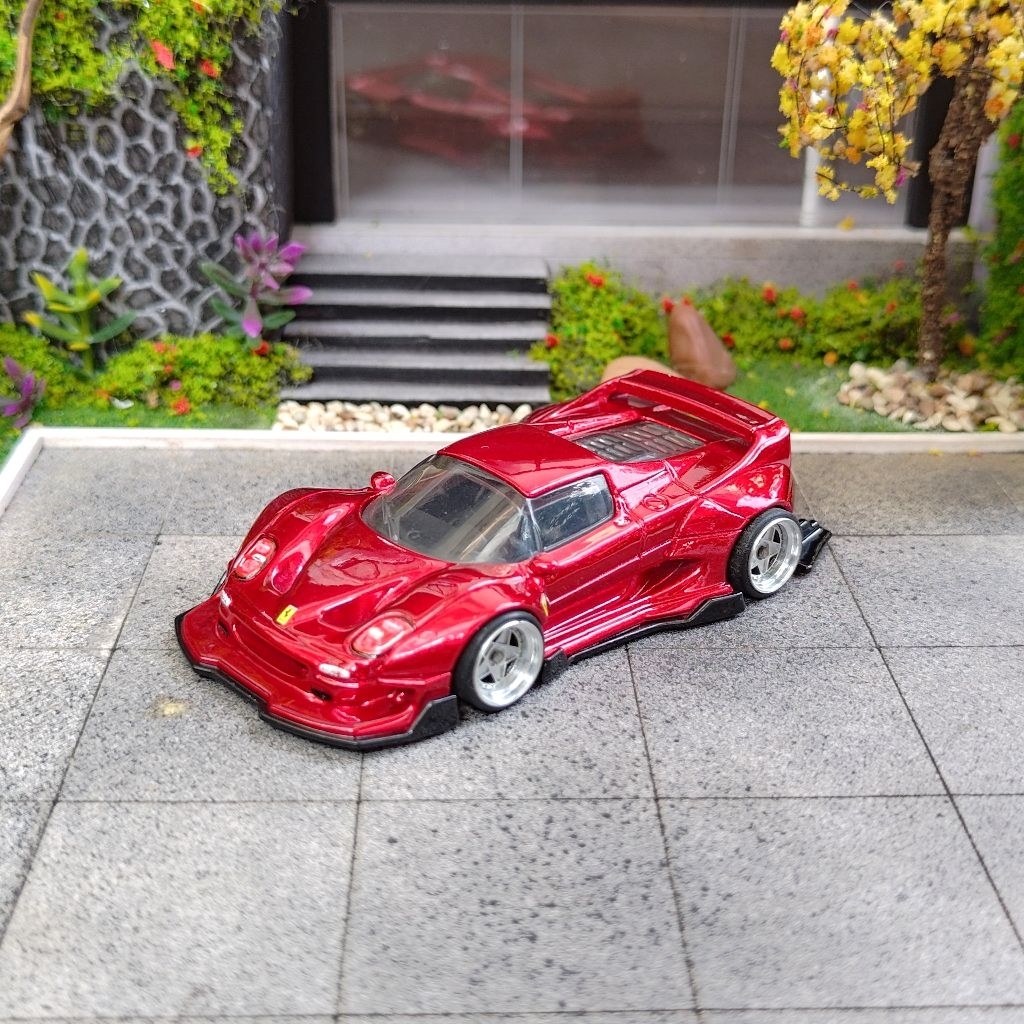 (CUSTOM) Hot Wheels Premium Ferrari F50 + Bodykit - Hotwheels Premium Custom