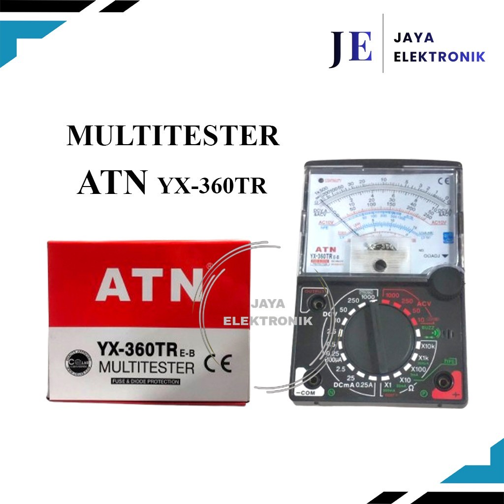 Multitester Multimeter Analog Manual ATN YX-360TR / Multi Tester Avometer Analog ATN