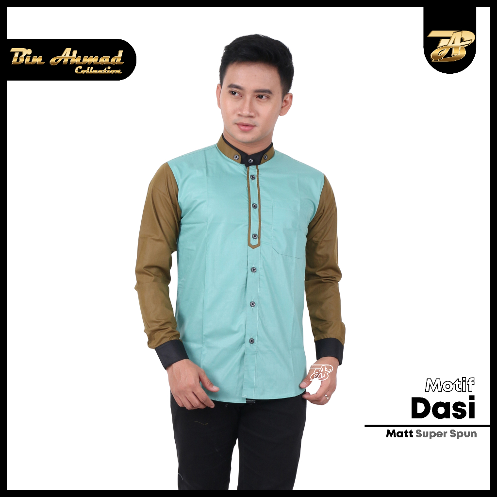 BIN AHMAD Baju Koko Hadroh ,Baju  Muslim  Original