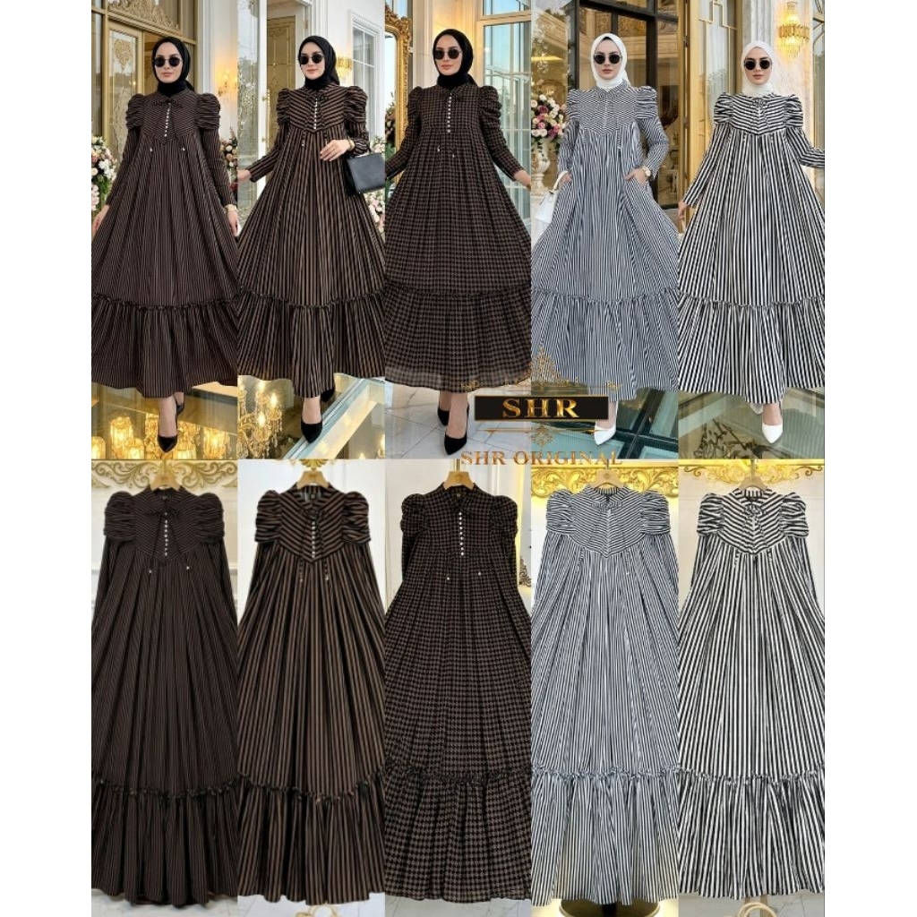 SHR MIDI DRESS WOLFIS SHR VIRAL SHR TERBARU