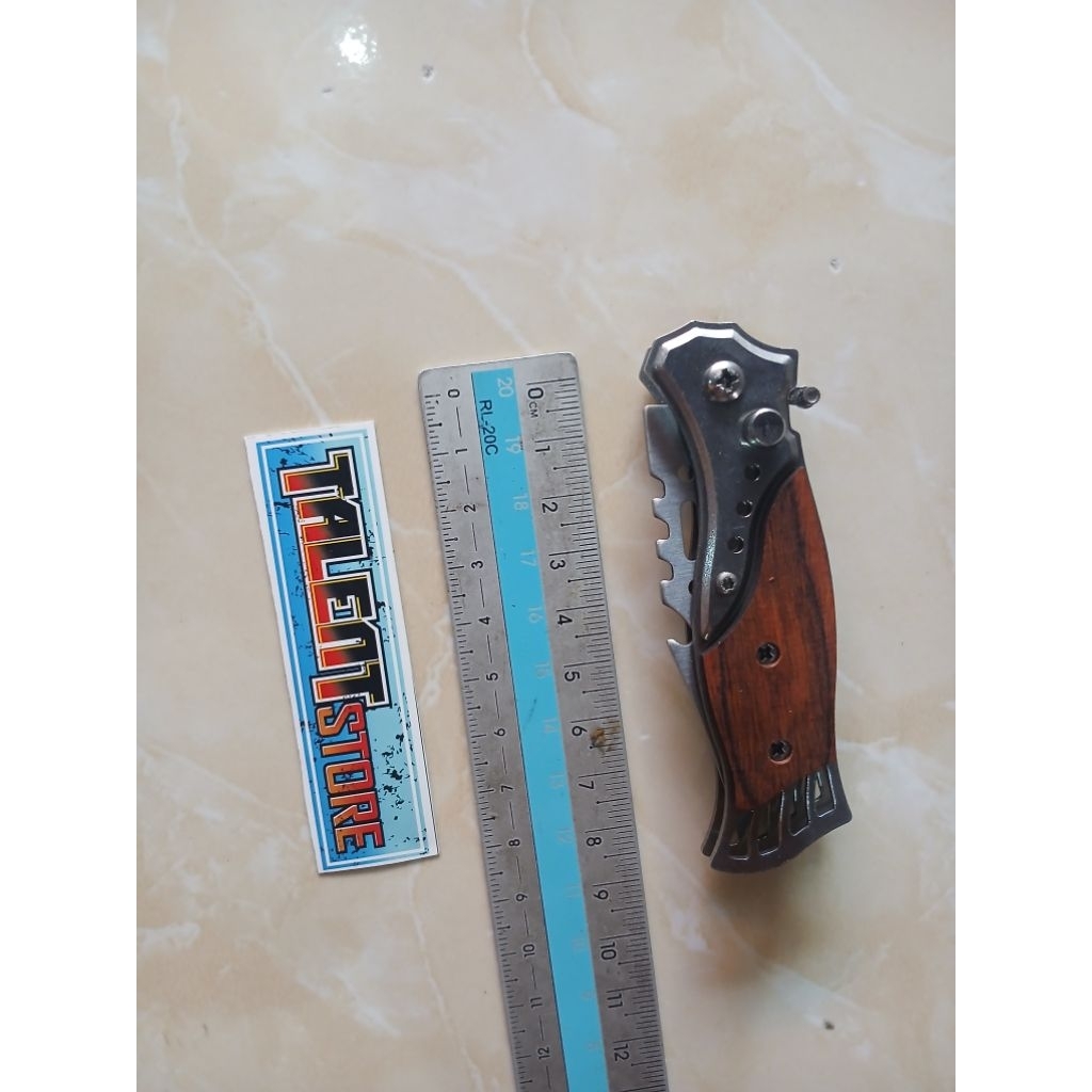 pisau outdoor lipat kerambit survival tactical knife