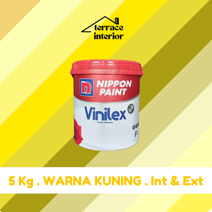 Cat Tembok Vinilex 5000 Interior & Exterior Kuning 5 Kg