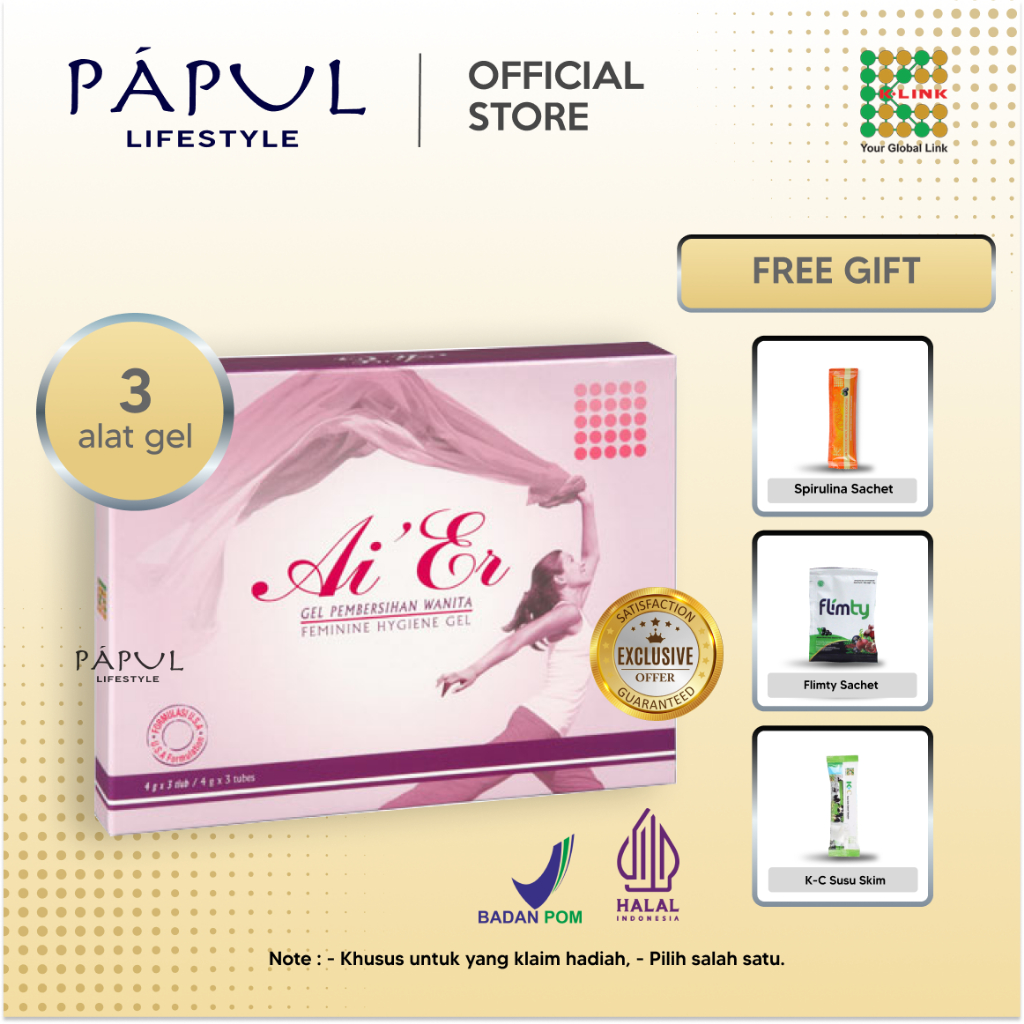 [EXCLUSIVE] Ai'Er Gen Puyikang Takara (1 Box isi 3 Alat Gel) Pembersih Wanita AI ER Original K Link 